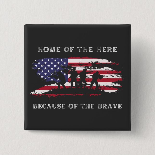 Customise This Design: Veterans Day 15 Cm Square Badge (Front)