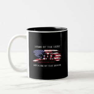 Customise This Design: Veterans Day Two-Tone Coffee Mug