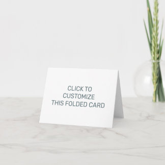 Customise This Folded Card