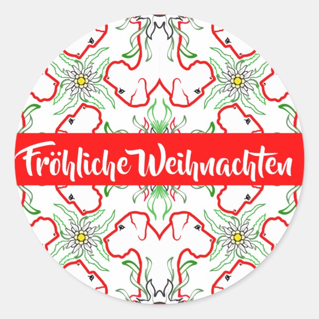 Customise this Great Dane pattern sticker (Front)