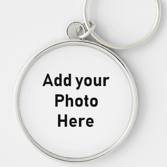 Customise this Large Round Photo Keychain (Front)