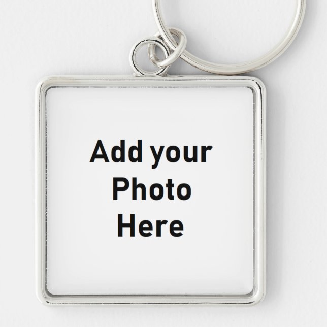 Customise this Large Square Photo Keychain (Front)