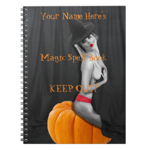 Customise this Magic Spell Book Notebook Journal