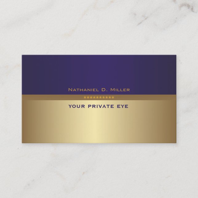 Customise this monogram business card (Front)