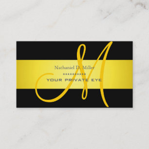 Customise this monogram business card