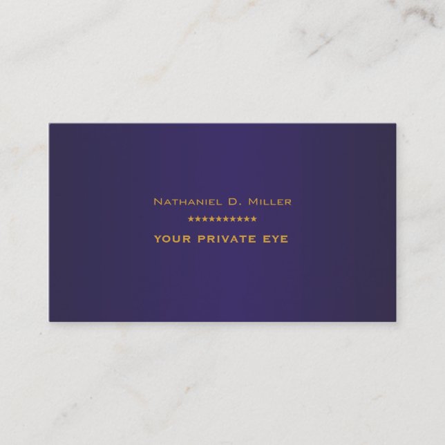 Customise this monogram business card (Front)