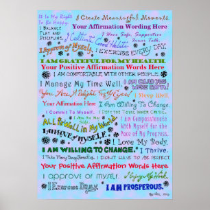 Customise this Organic Affirmation Poster