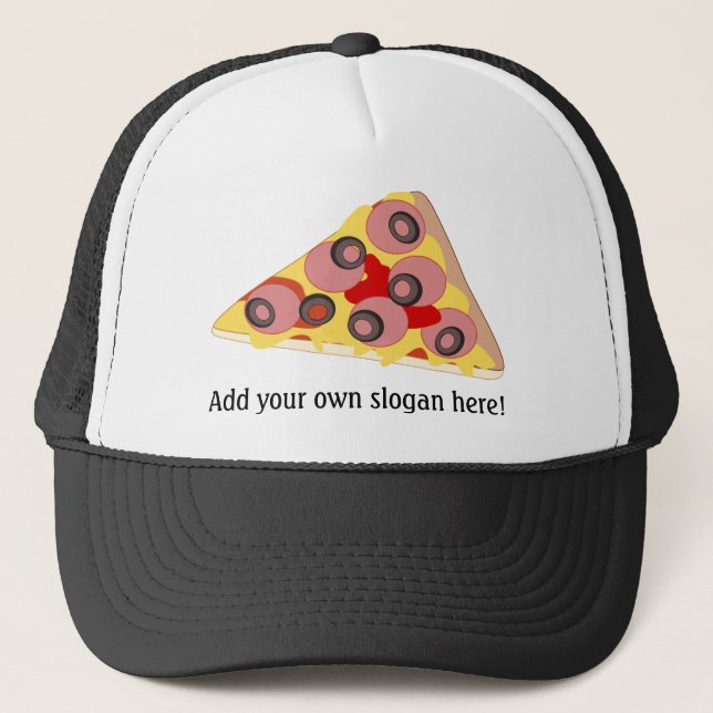 Customise this Pizza Slice graphic Trucker Hat (Front)