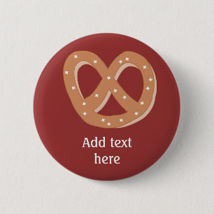 Customise this Pretzel Knot graphic 6 Cm Round Badge