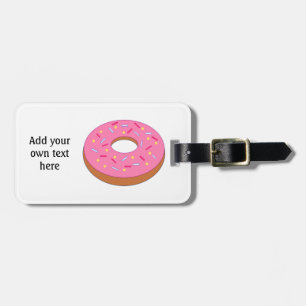 Customise this Ring Doughnut Graphic Luggage Tag