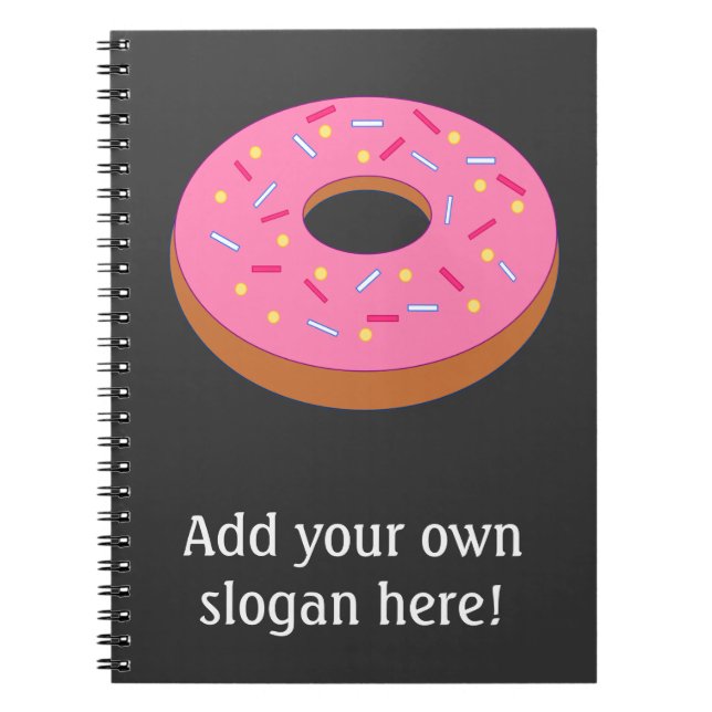 Customise this Ring Doughnut Graphic Notebook (Front)