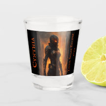 Customise this souvinier shot glass with recipient