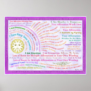 Customise this Sunrise Affirmation Poster