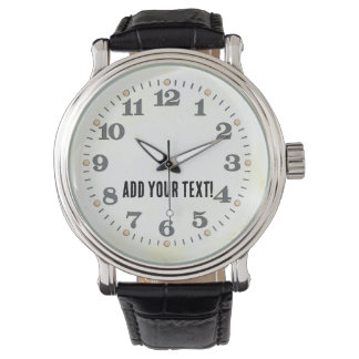 Customise this vintage classic white watch