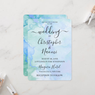Customise This Watercolor Background Invitation