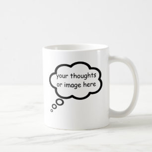 customise thought cartoon balloon coffee mug