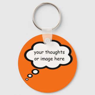 customise thought cartoon balloon key ring