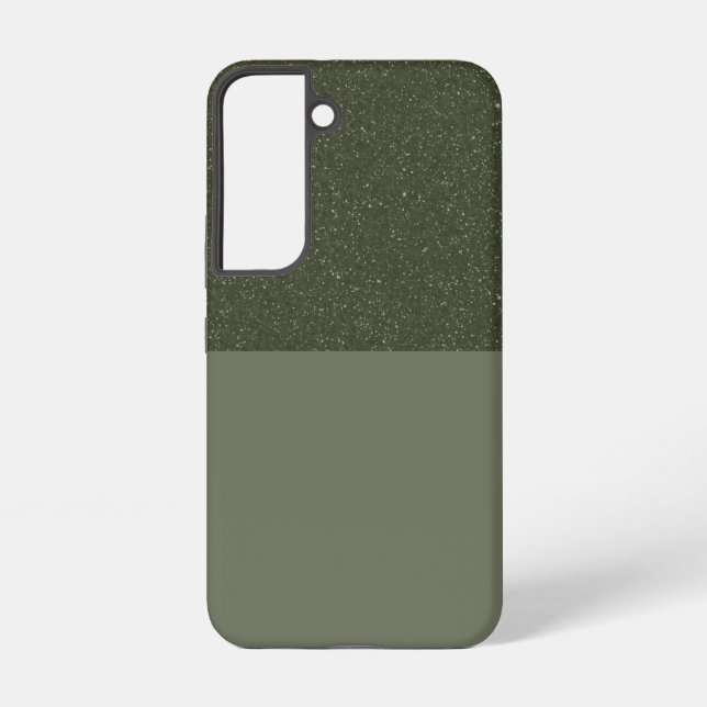 Customise Two-Tone Galaxy S22 Case – Moss Green (Back)
