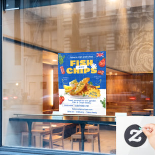 Customise UK Edition Delicious Fish N Chips Restau