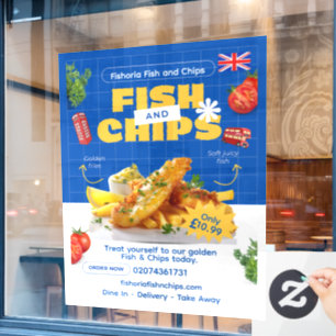 Customise UK Edition Delicious Fish N Chips Restau