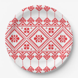 Customise Ukraine National Design Paper Plate