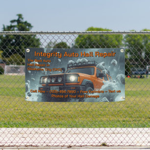 Customise Vehicle Hail Damage Repair Roadway Banner