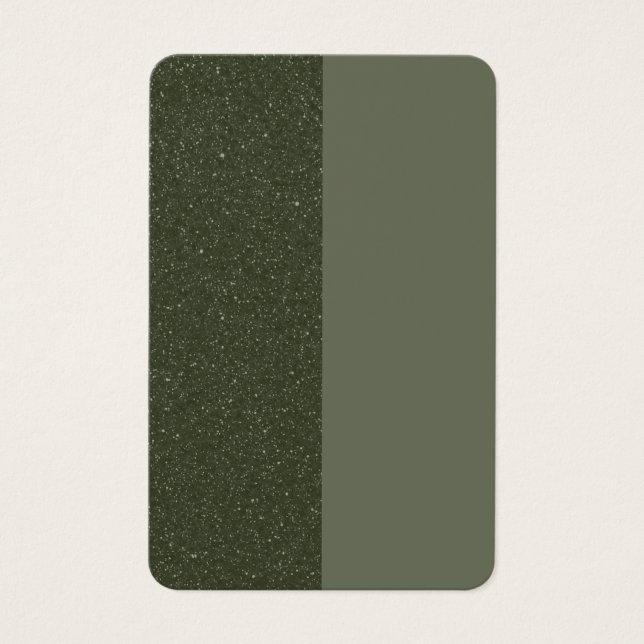 Customise Vertical Moss Green Profile Card (Front)