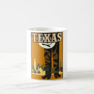 Customise Vintage Texas Poster Coffee Mug