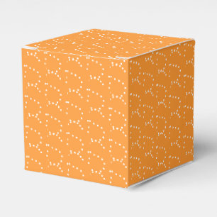 Customise w/Initial, White Letter, saffron yellow Favour Box