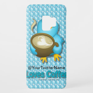 Customise W/ Your Twitter Name Coffee Bird Case-Mate Samsung Galaxy S9 Case