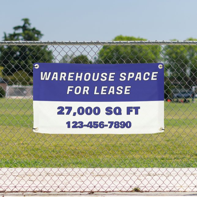 Customise Warehouse Space For Lease Business Banner (Insitu)