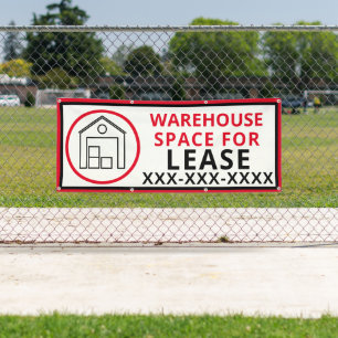 Customise Warehouse Space For Lease Fence Banner
