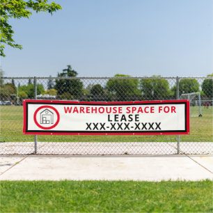Customise Warehouse Space For Lease Fence Large Banner