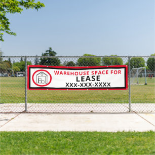 Customise Warehouse Space For Lease Fence Large Banner