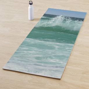 Customise Waves Beach Seaside Sea Fitness Template Yoga Mat
