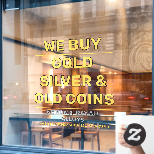 Customise We Sell Gold Silver Precious Metals Shop