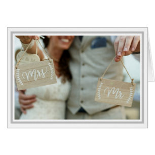 Customise Wedding Day Card - Mr & Mrs