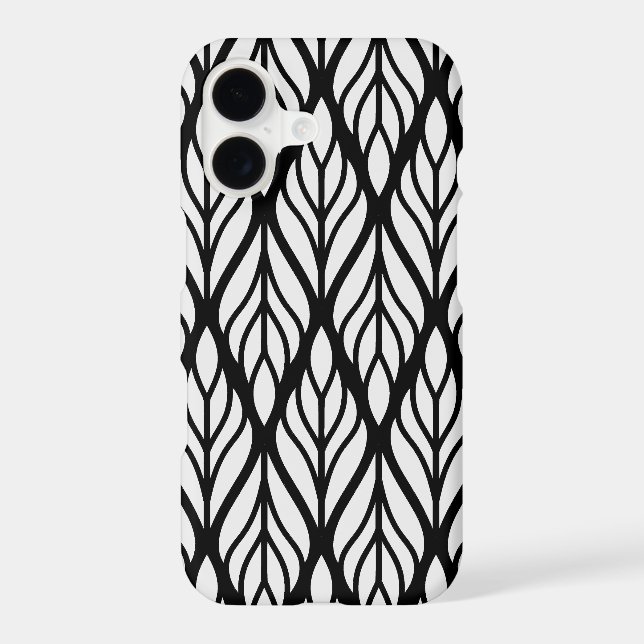 Customise White Leaf Pattern (Back)