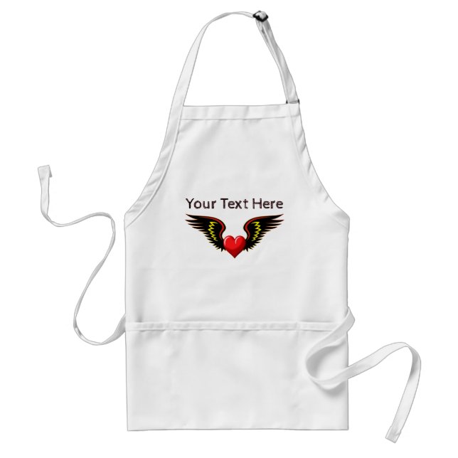 Customise Winged Heart Standard Apron (Front)