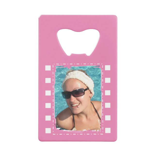 Customise with 2 photos pink and white (Front)