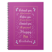 Customise with Editable Age: Birthday Notebook