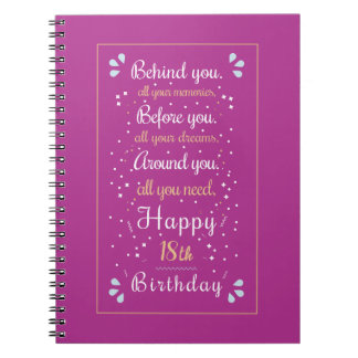 Customise with Editable Age: Birthday Notebook