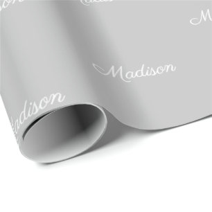 Customise with Name, Text, Birthday Gift Wrapping Paper