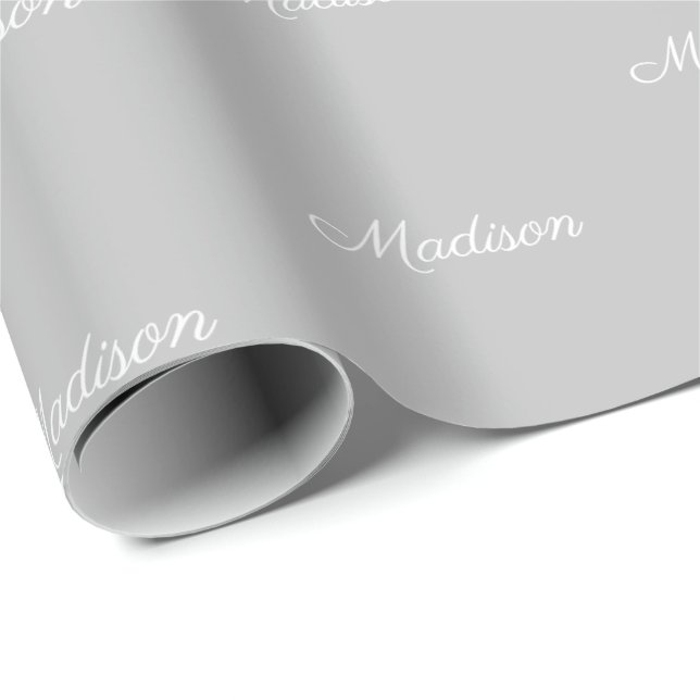 Customise with Name, Text, Birthday Gift Wrapping Paper (Roll Corner)