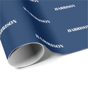 Customise with Name, Text, Birthday Gift Wrapping Paper