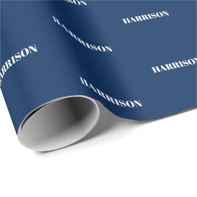 Customise with Name, Text, Birthday Gift Wrapping Paper (Roll Corner)