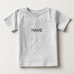 Customise with name, text minimalist black letters baby T-Shirt