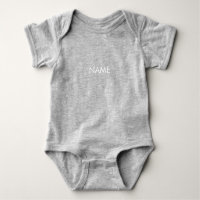 Customise with name, text minimalist grey white