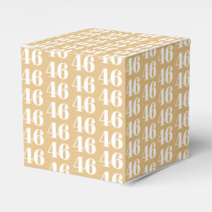 Customise with number, initial monogram camel gift favour box