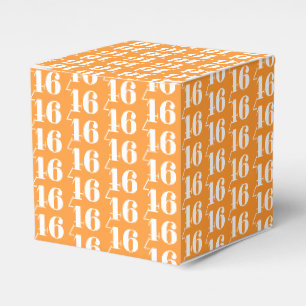 Customise with number, initial monogram saffron favour box